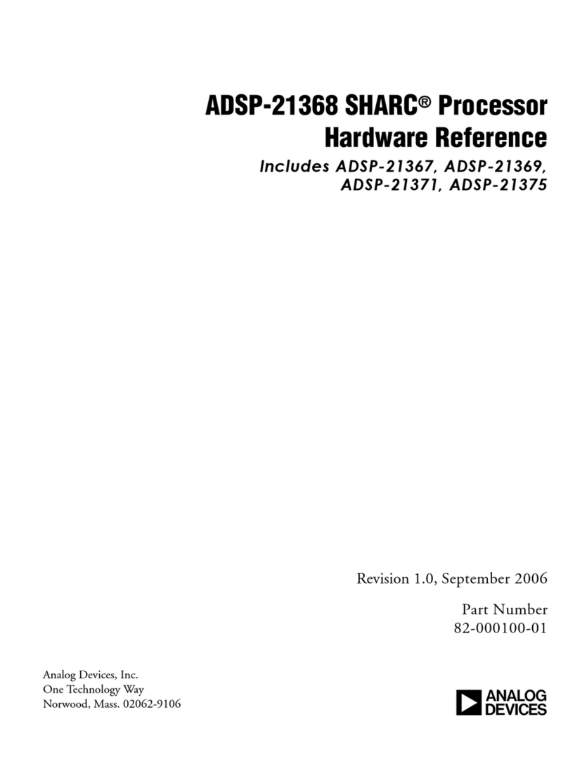 Analog Devices SHARC ADSP-21368 Hardware reference