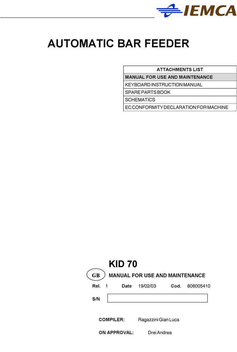 IEMCA KID 70 Instruction manual IEMCA KID 70 Instruction manual