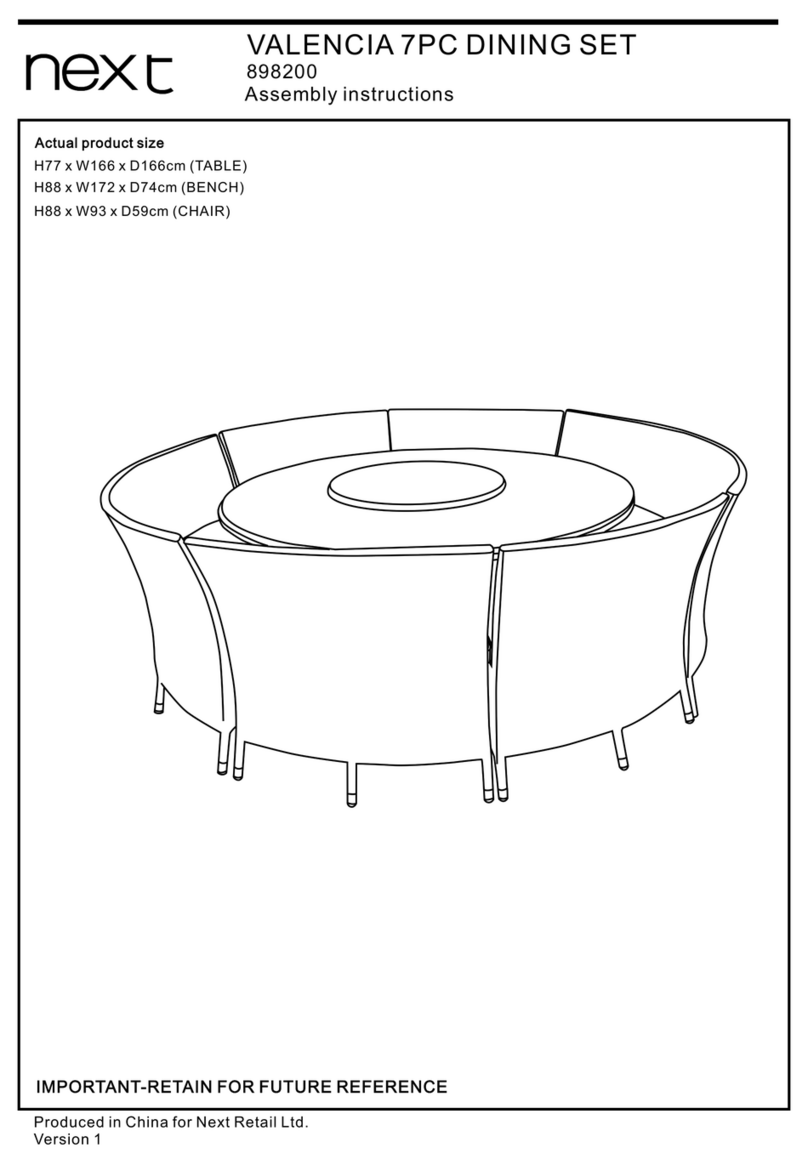 Next VALENCIA 898200 User manual Next VALENCIA 898200 User manual