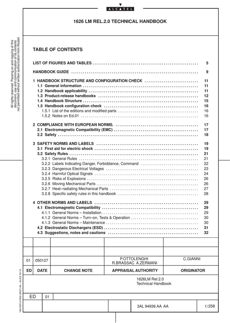 Alcatel 1626 LM REL.2.0 Technical handbook
