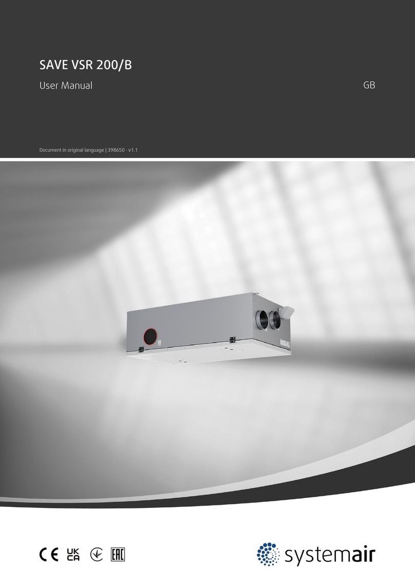 System air SAVE VSR 200/B User manual