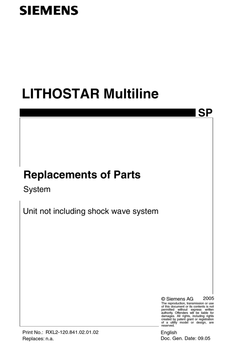 Siemens LITHOSTAR Multiline User manual