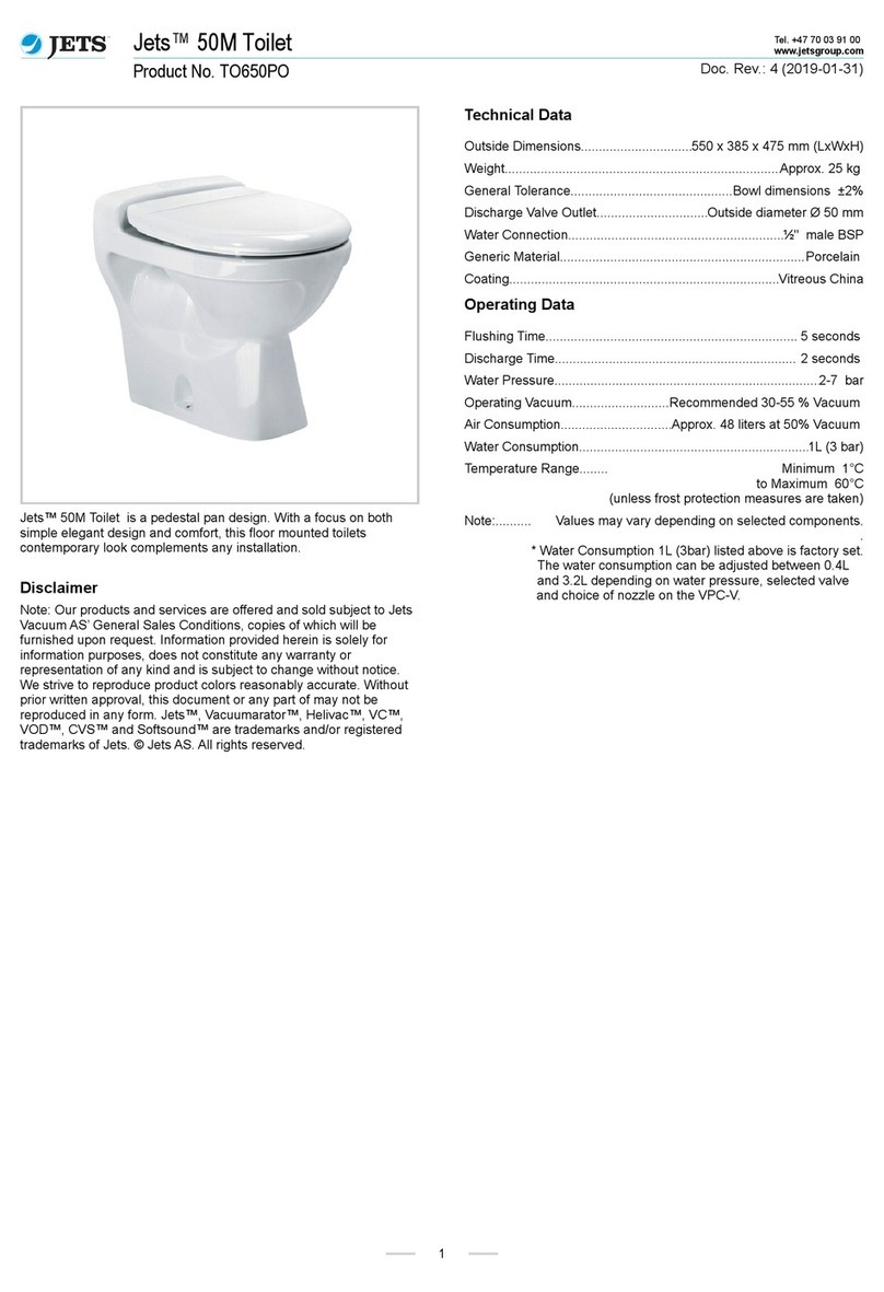 Jets TO650PO installation instructions