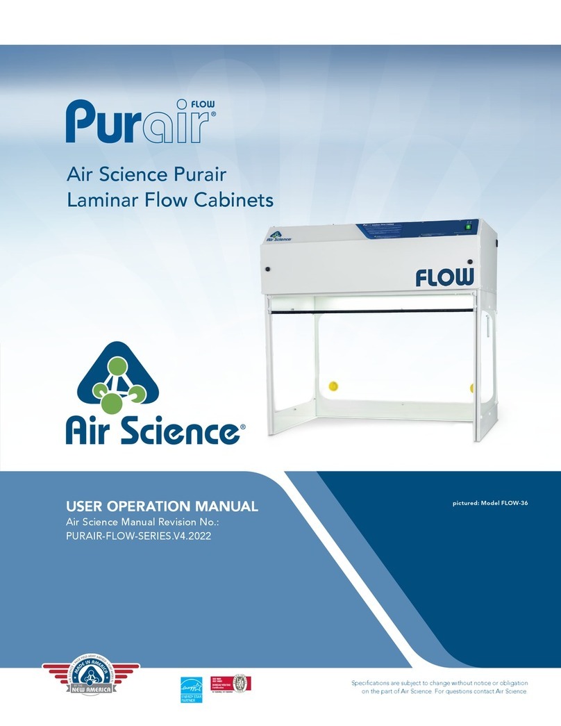 Air Science Purair FLOW-24 Mounting instructions
