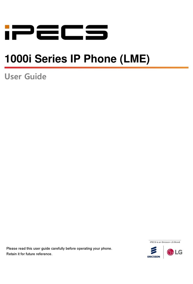 iPECS 1000i Series User manual