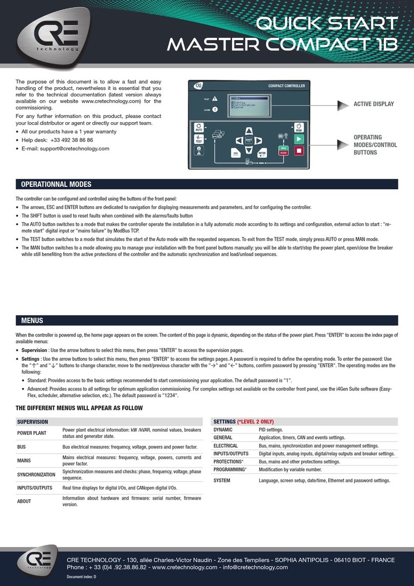 CRE MASTER COMPACT 1B quick start