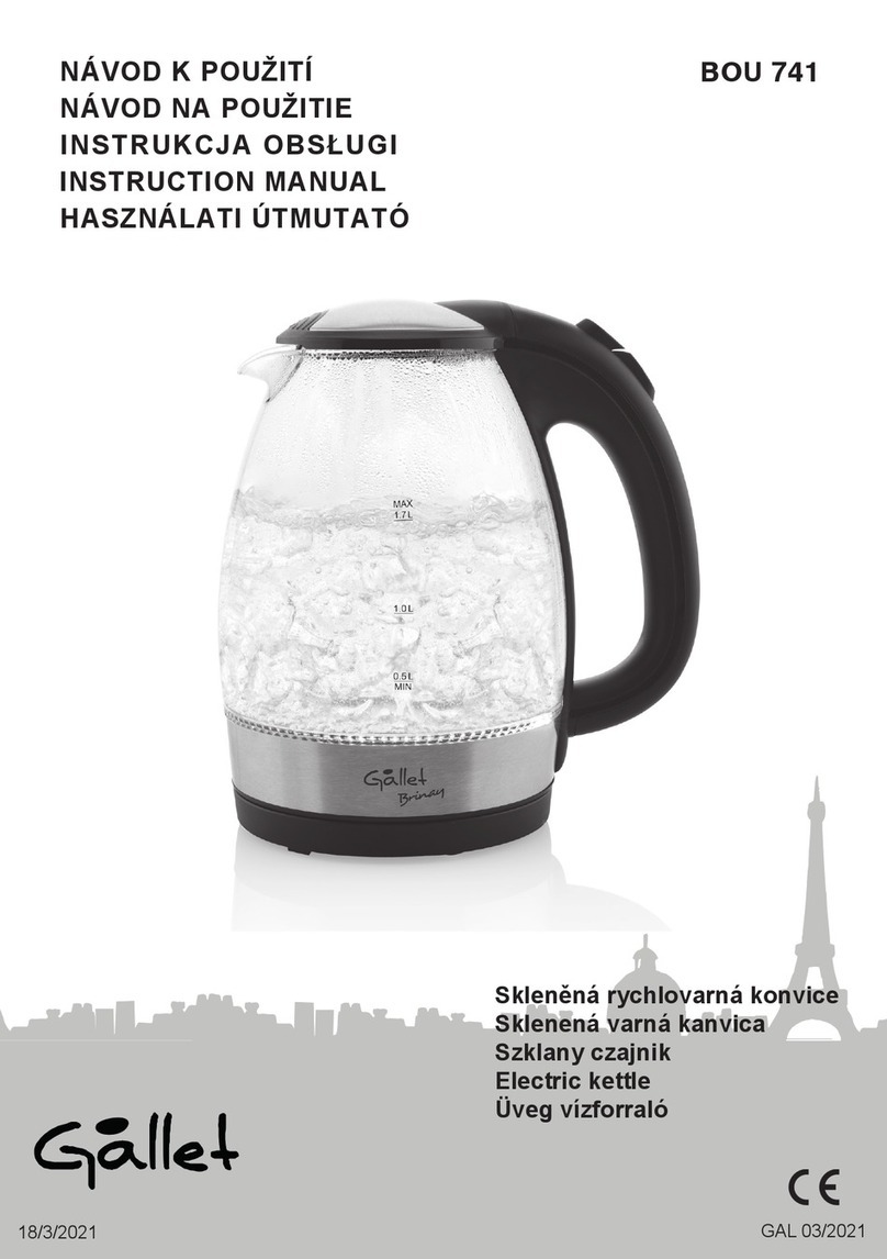 Gallet BOU 741 instruction manual