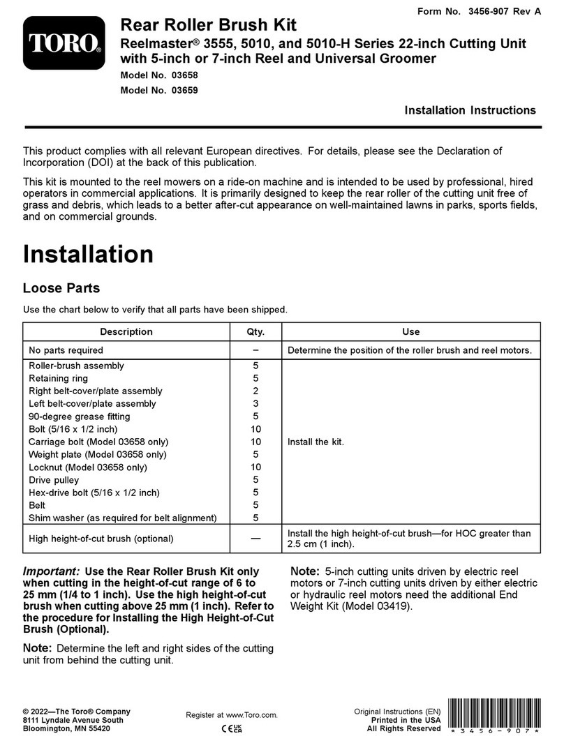 Toro Reelmaster 3555 Series User manual