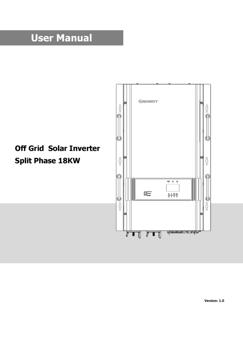 Growatt SPF 18KT DVM-MPV User manual