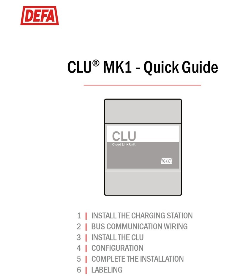 DEFA CLU MK1 User manual
