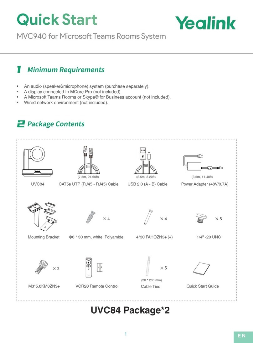 Yealink MVC940 User manual