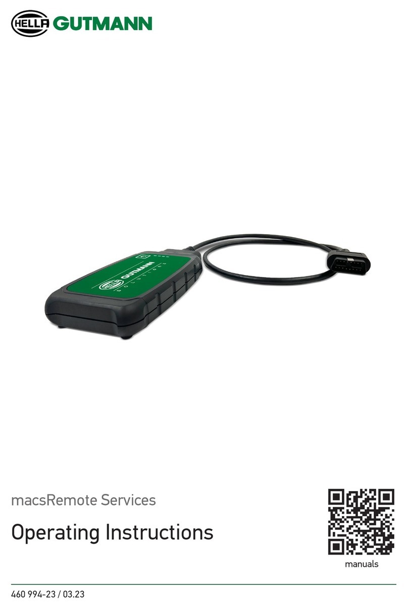 Hella Gutmann macsRemote operating instructions Hella Gutmann macsRemote operating instructions