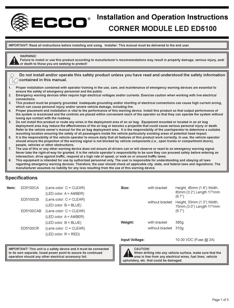 Ecco ED5100 Owner's manual