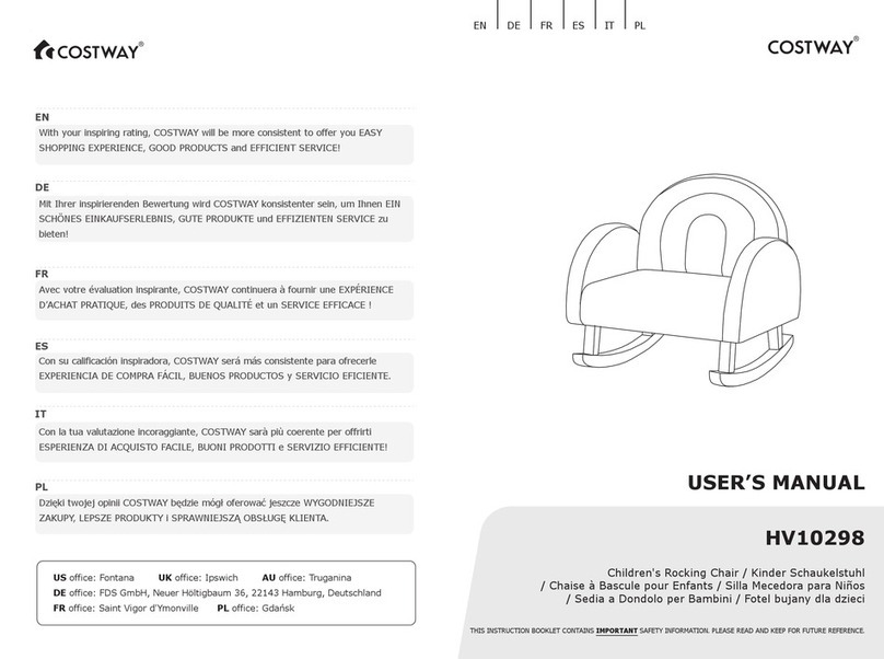 Costway HV10298 User manual