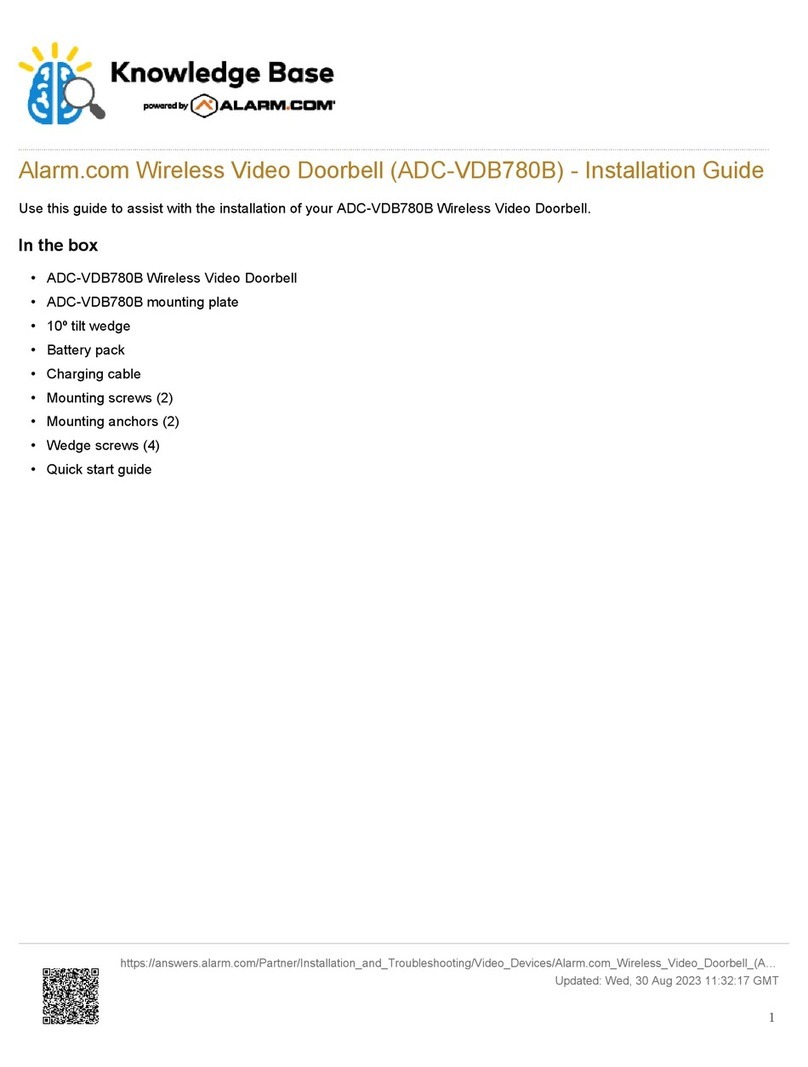 Alarmcom ADC-VDB780 User manual