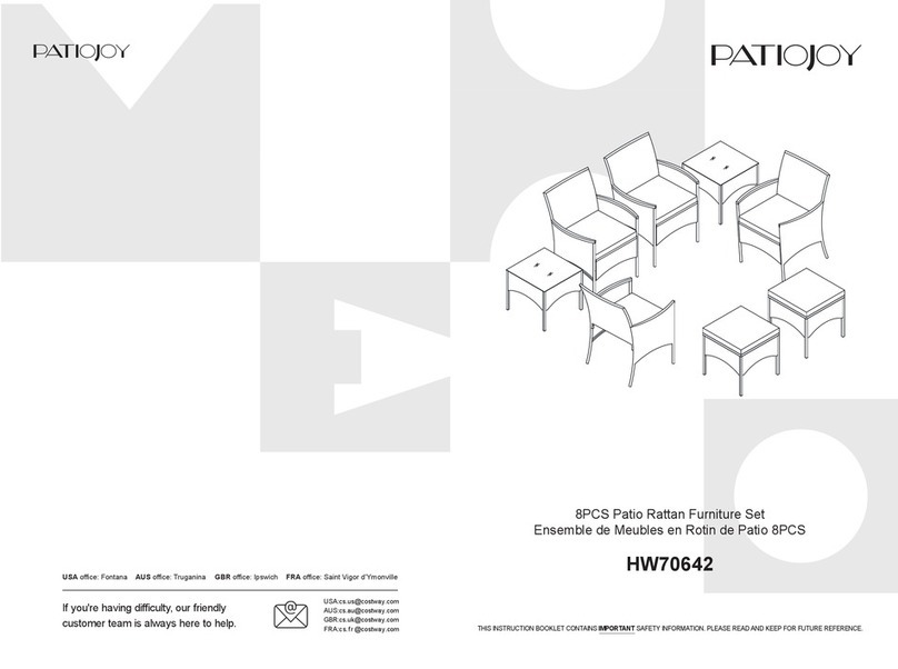 PATIOJOY HW70642 manual