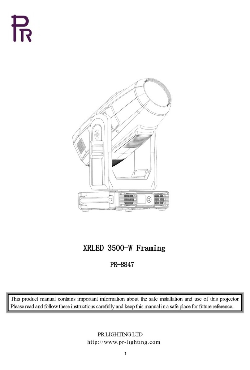 PR XRLED 3500-W Framing manual