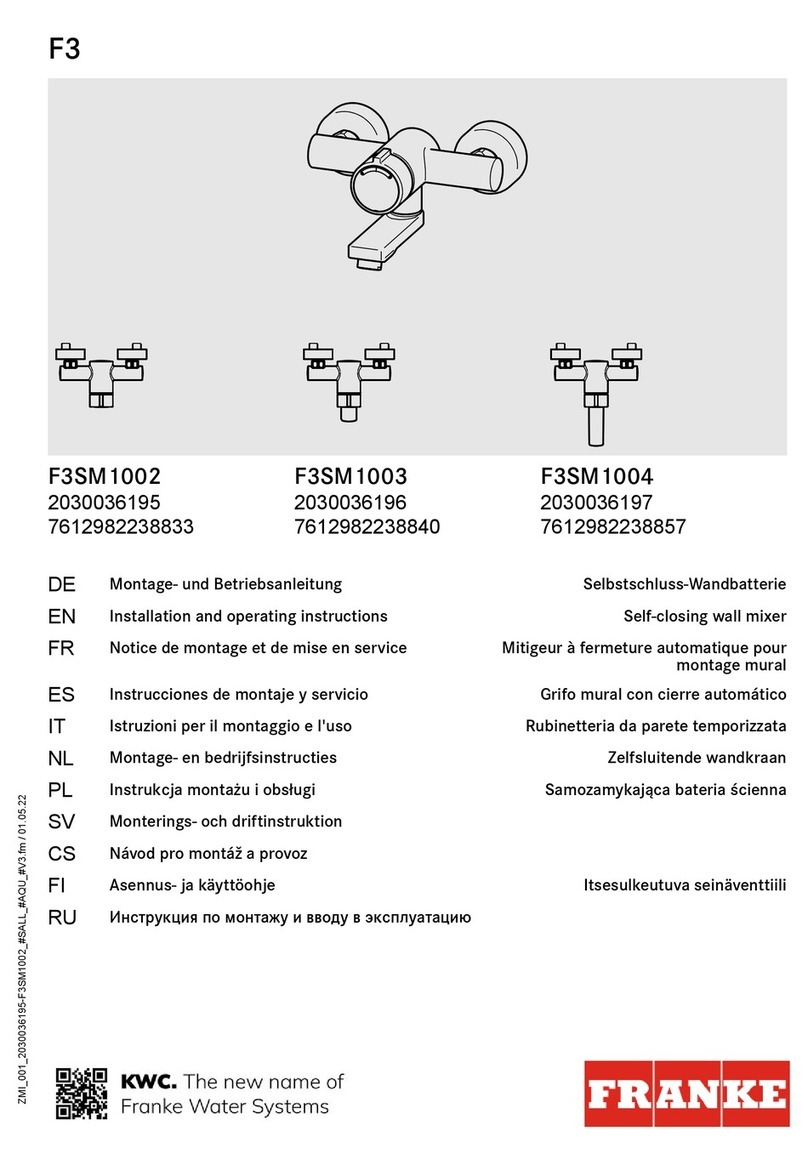 Franke KWC 2030036195 User manual Franke KWC 2030036195 User manual