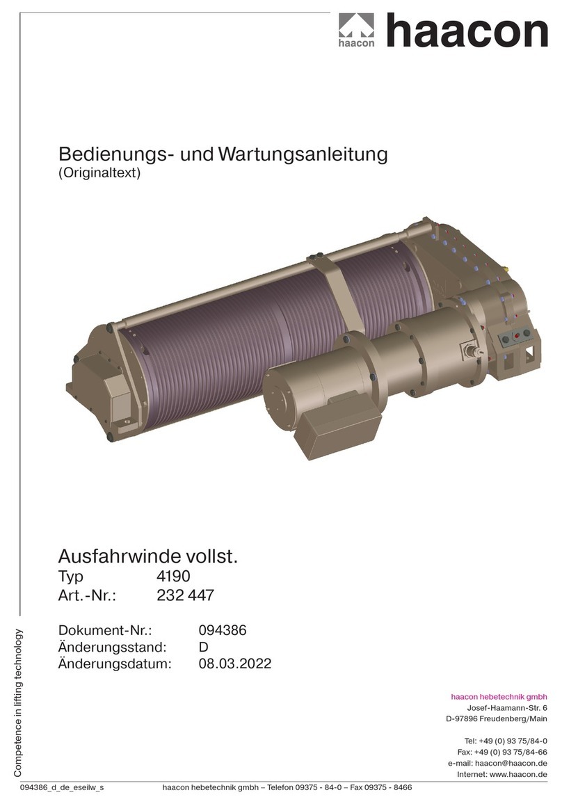 haacon 4190 Operating and maintenance manual