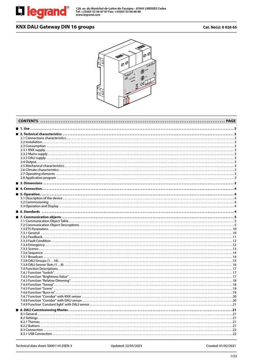 LEGRAND KNX DALI manual