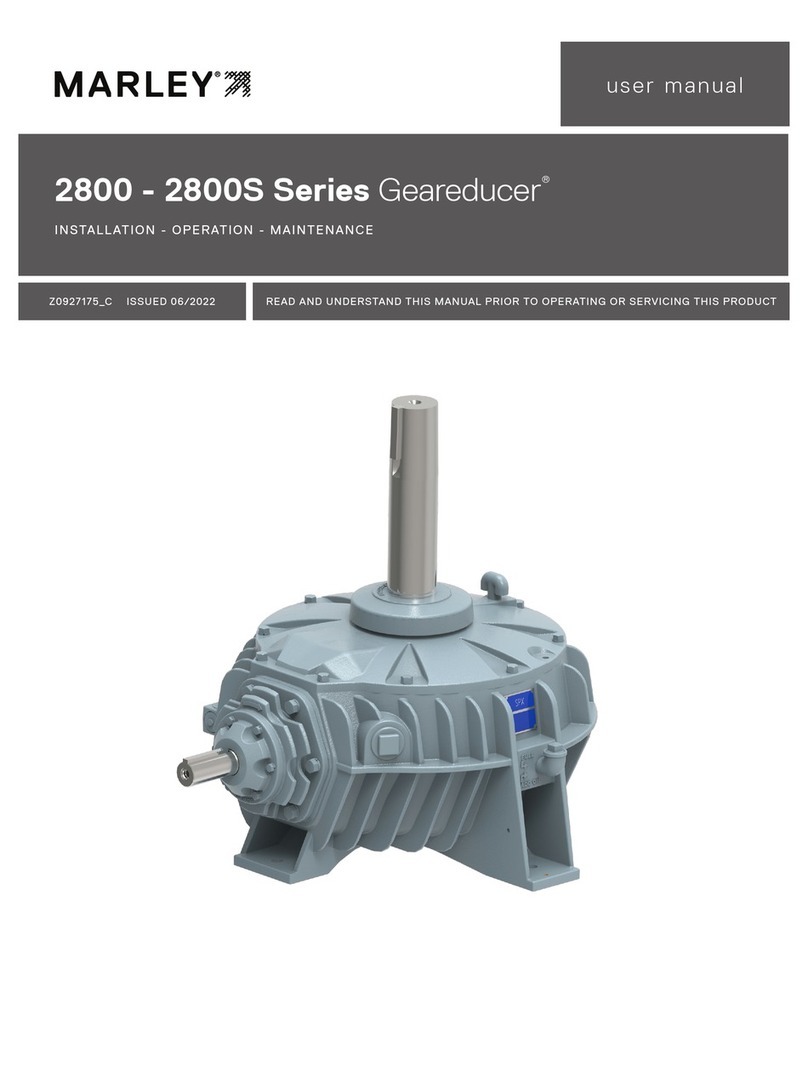 SPX Marley Geareducer 2800 Series user manual SPX Marley Geareducer 2800 Series user manual