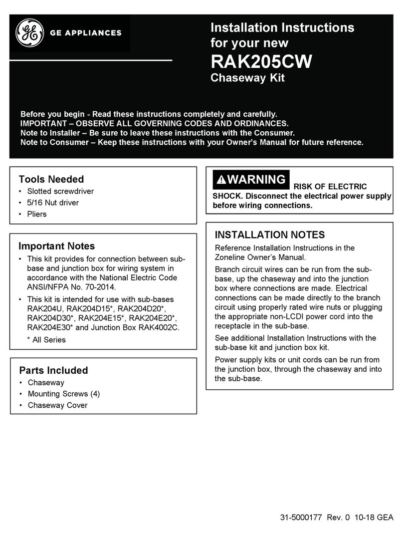 GE RAK205CW User manual