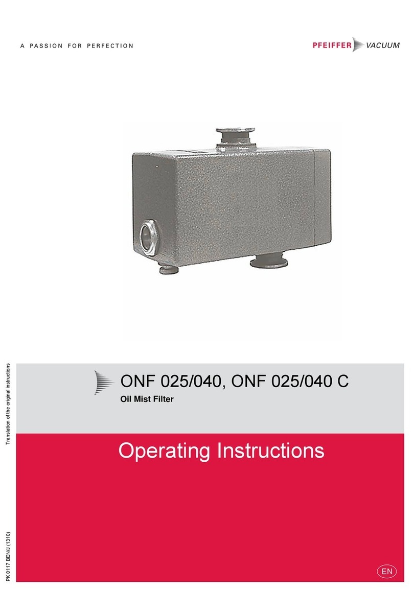 Pfeiffer Vacuum ONF 025 operating instructions