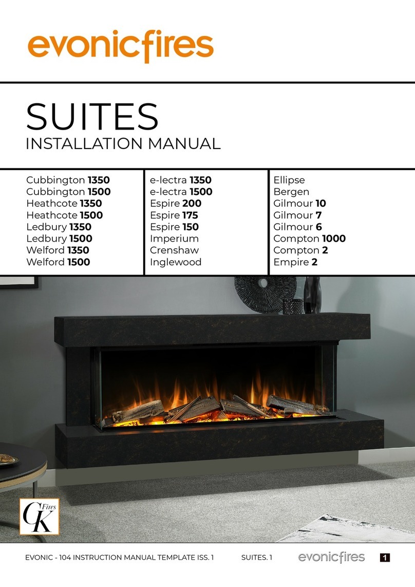 Evonicfires Cubbington 1350 User manual Evonicfires Cubbington 1350 User manual