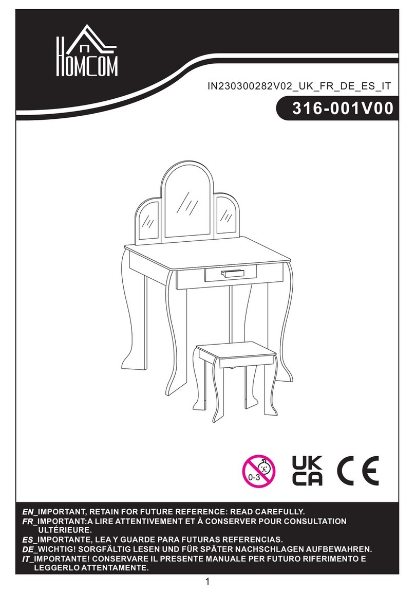 HOMCOM 316-001V00 User manual HOMCOM 316-001V00 User manual