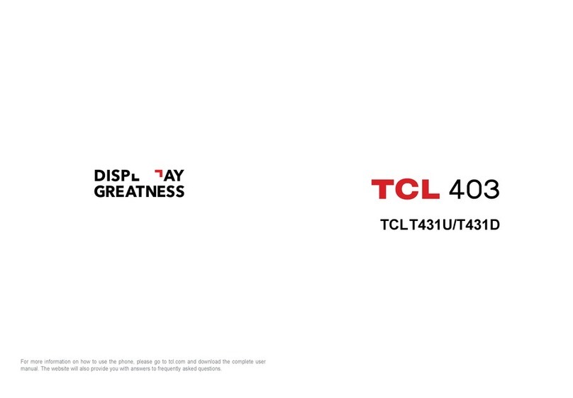 TCL 403 User manual