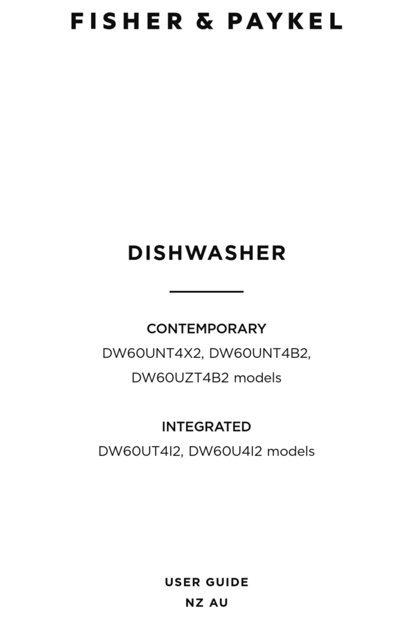Fisher & Paykel CONTEMPORARY DW60UNT4B2 User manual Fisher & Paykel CONTEMPORARY DW60UNT4B2 User manual