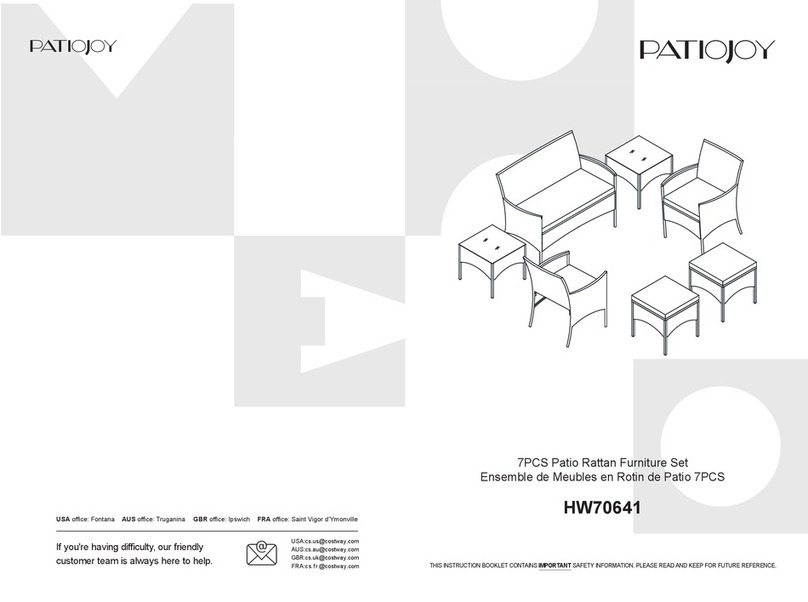 PATIOJOY HW70641 manual