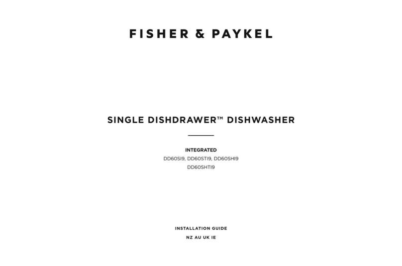 Fisher & Paykel DISHDRAWER DD60SI9 User manual Fisher & Paykel DISHDRAWER DD60SI9 User manual