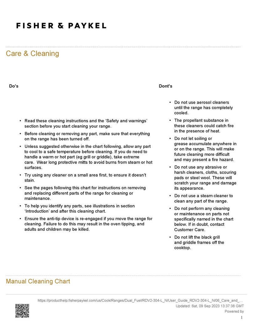 Fisher & Paykel RDV2304LN User manual