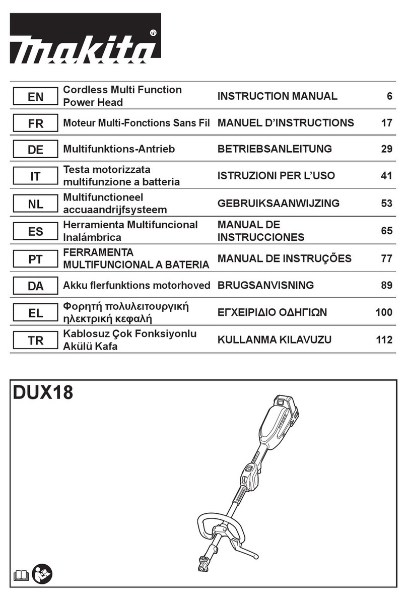 Makita DUX18ZX1NX instruction manual