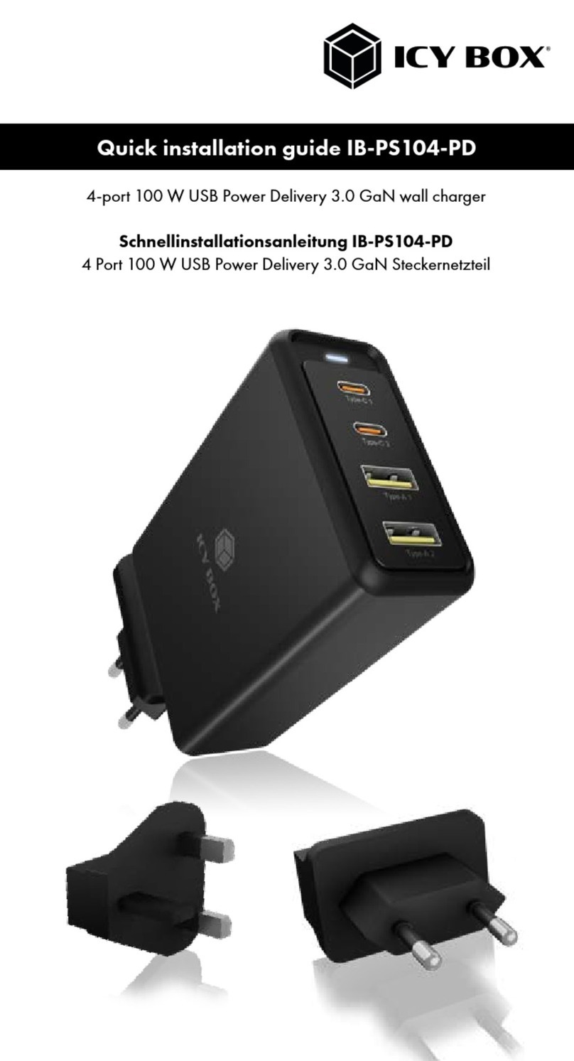 Icy Box IB-PS104-PD Quick installation guide