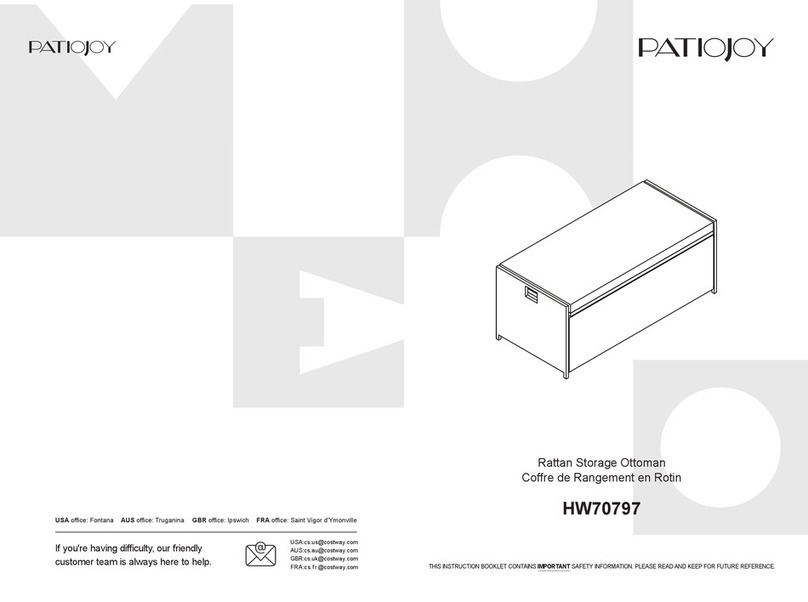 PATIOJOY HW70797 manual PATIOJOY HW70797 manual