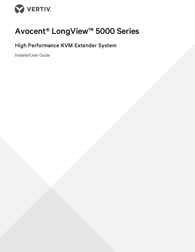 Vertiv Avocent LongView 5020P Installer/user guide