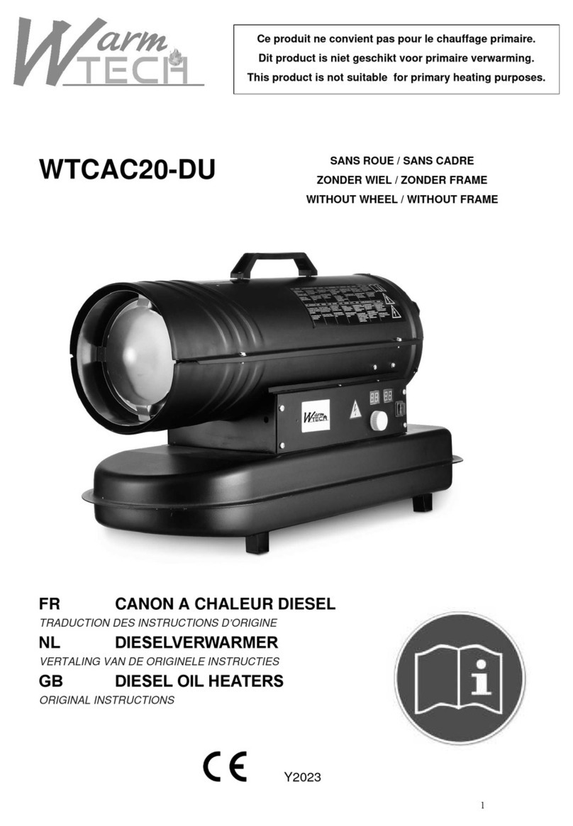 Warmtech WTCAC20-DU User manual