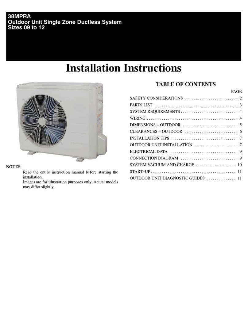 Carrier 38MPRA Series User manual