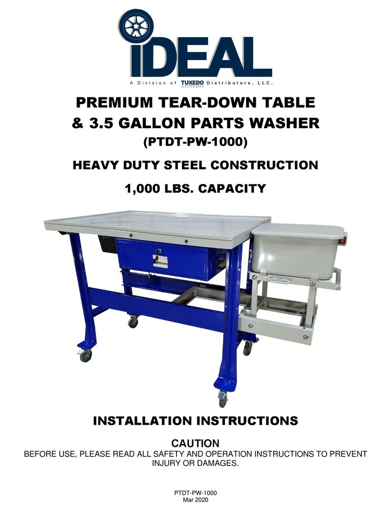 Tuxedo IDEAL PTDT-PW-1000 installation instructions Tuxedo IDEAL PTDT-PW-1000 installation instructions