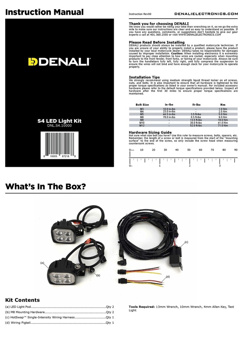 Denali S4 LED Light Kit User manual