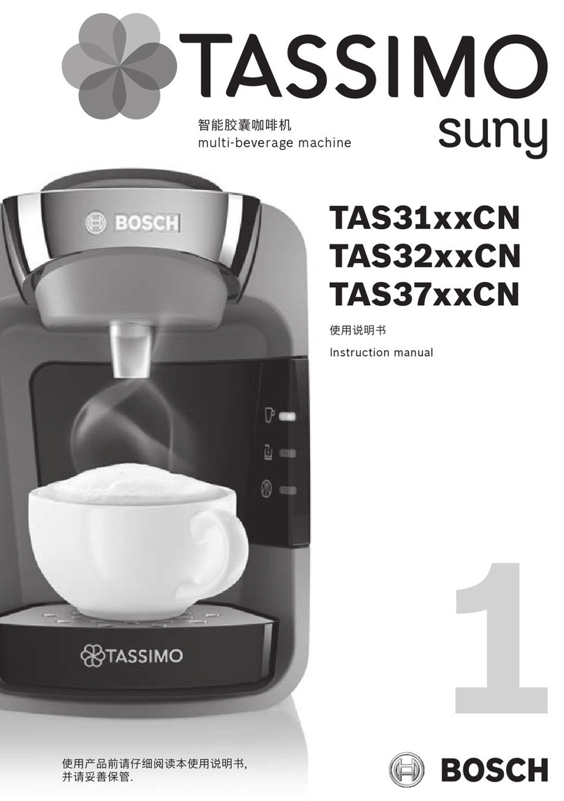 Bosch Tassimo Suny User manual