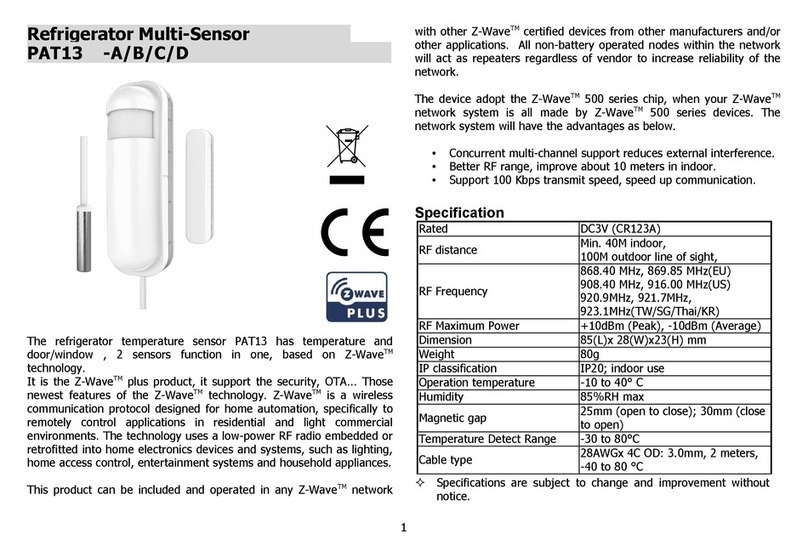 Z-Wave PAT13-C manual
