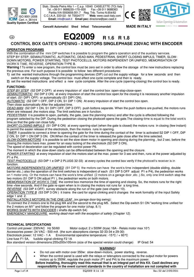 Casit EQ2009 manual