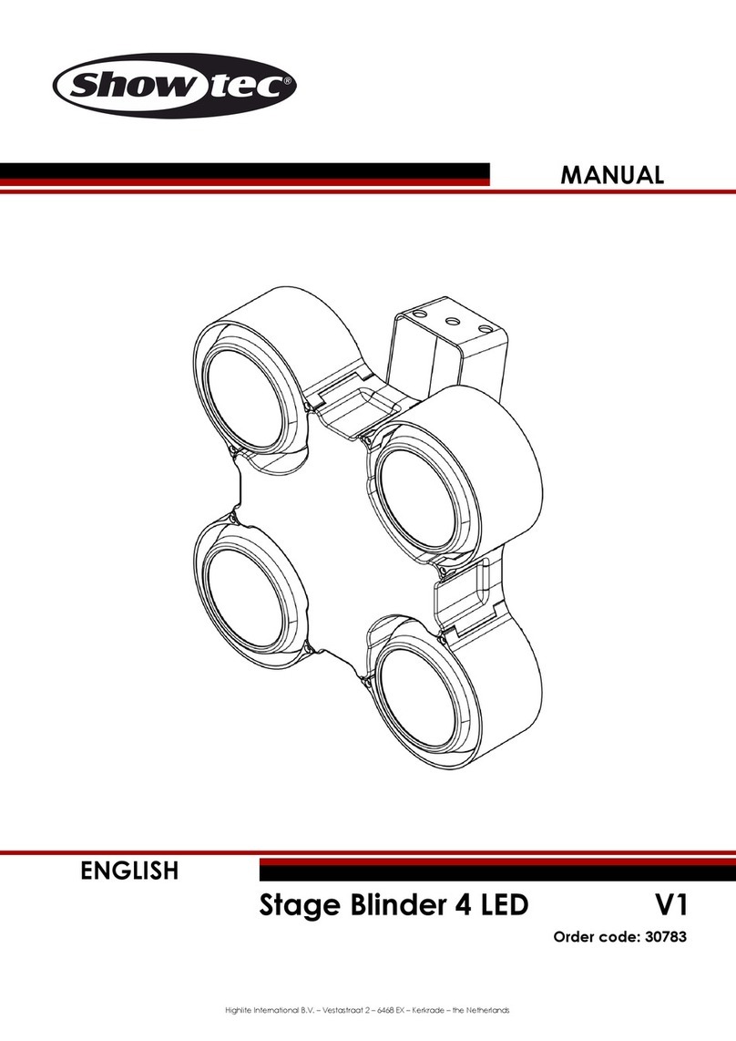 Show Tec Stage Blinder 4 LED User manual