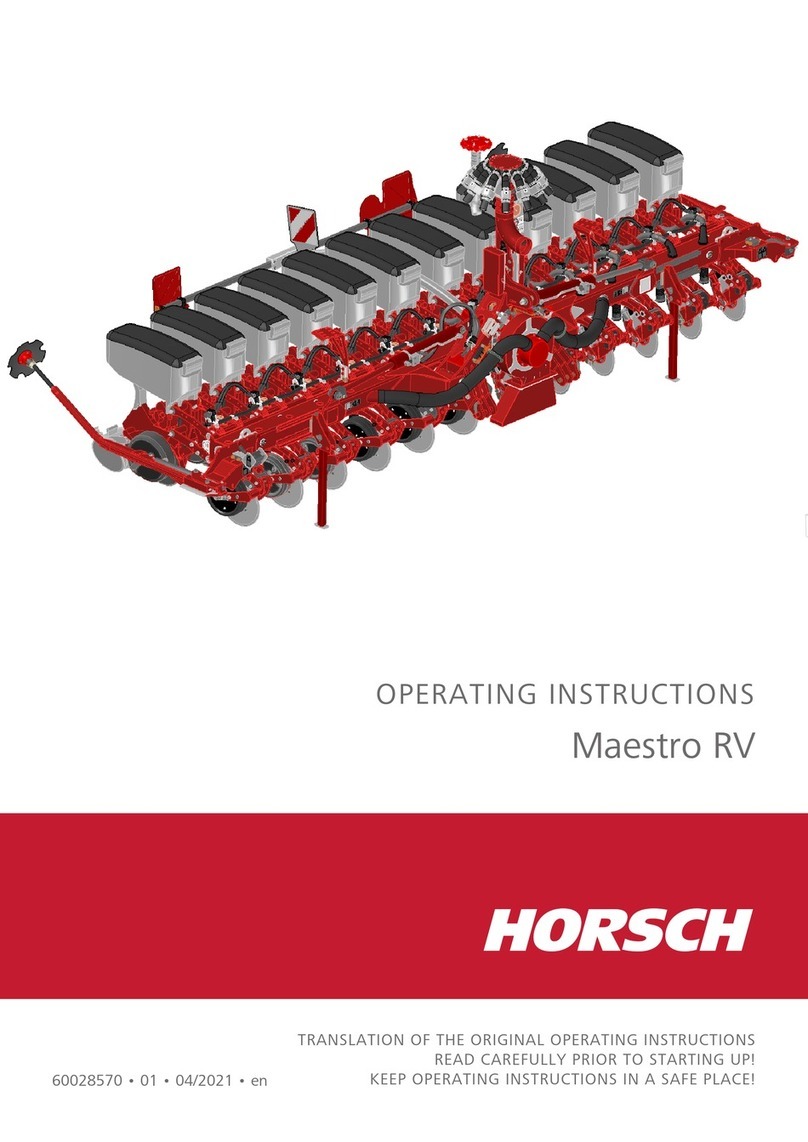 horsch Maestro RV operating instructions