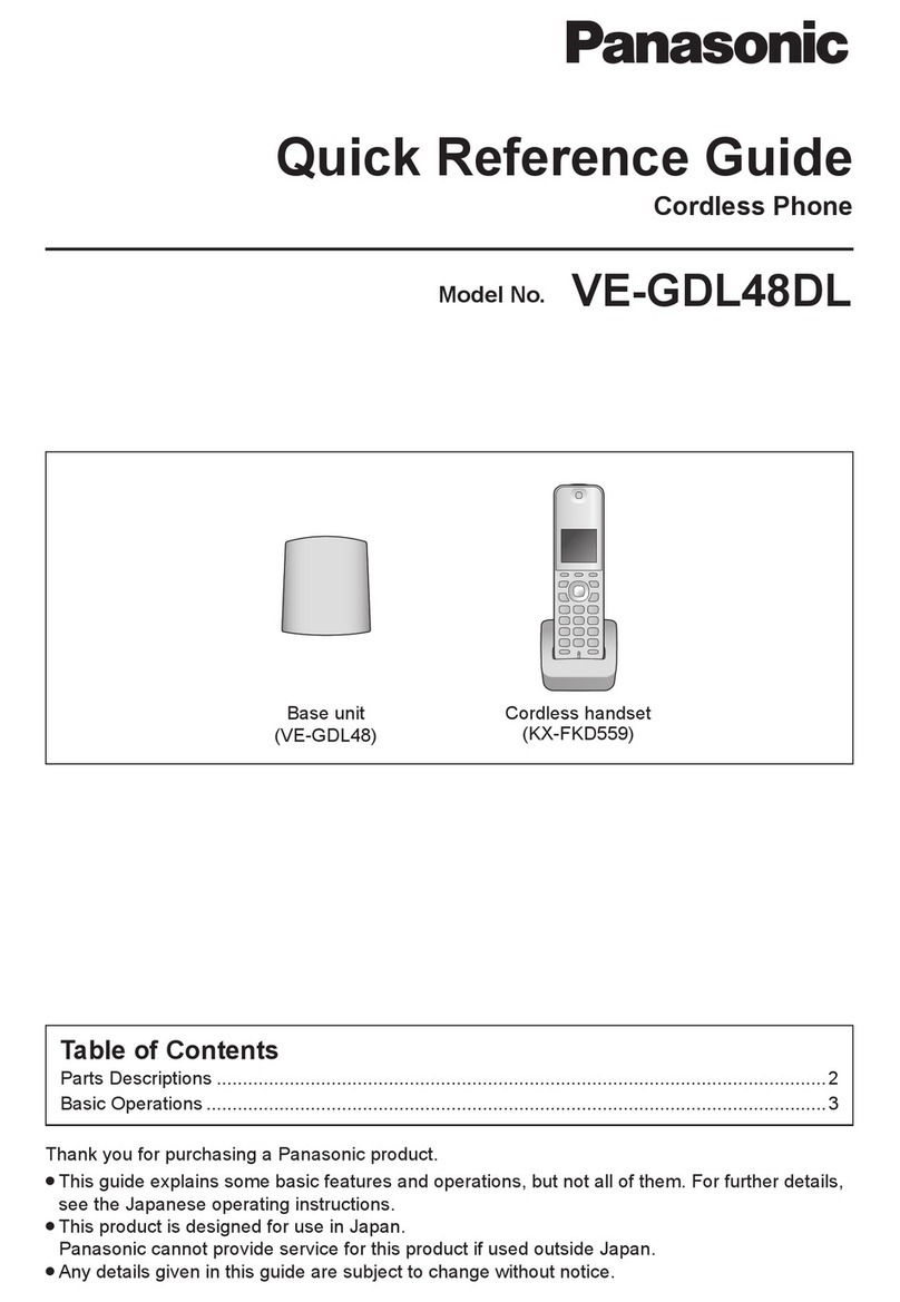 Panasonic VE-GDL48 User manual