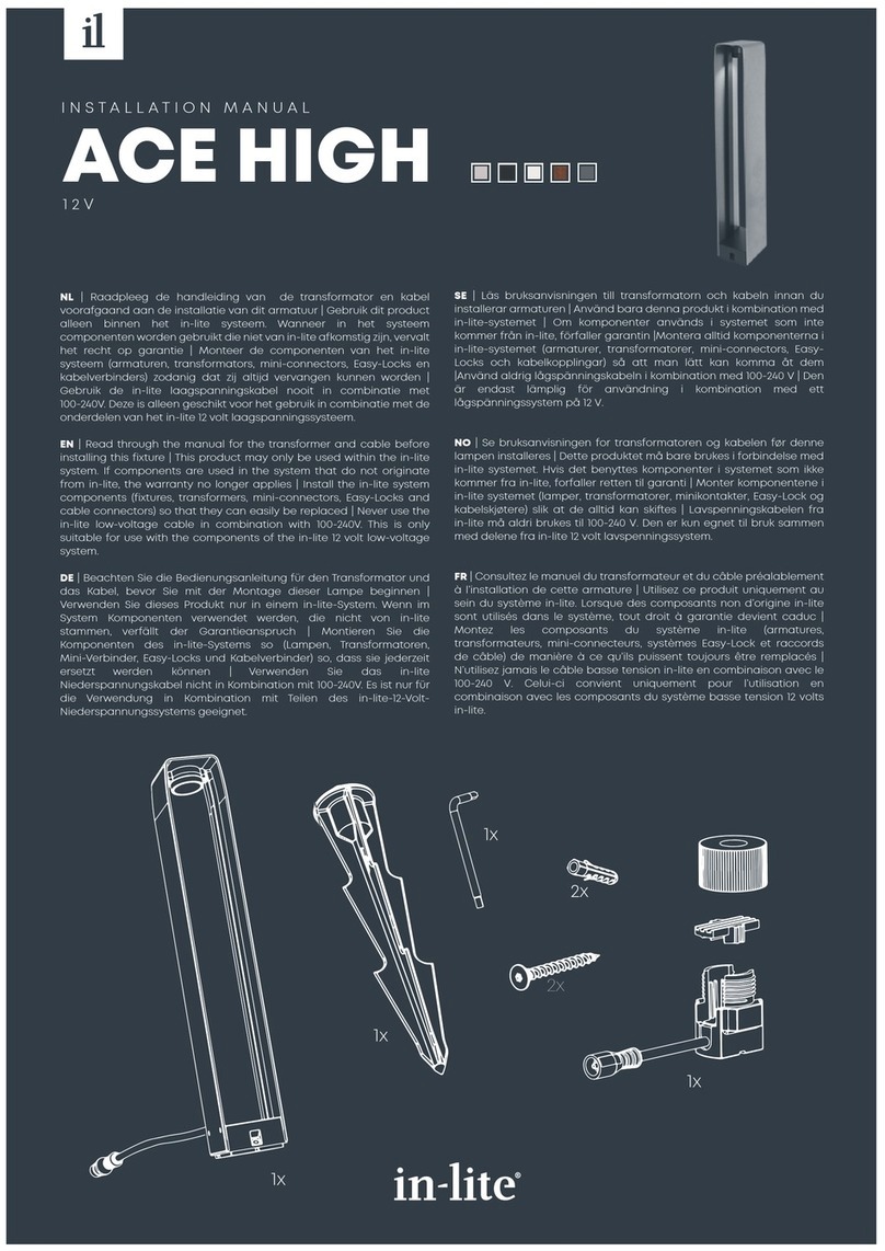 Inlite ACE HIGH installation manual