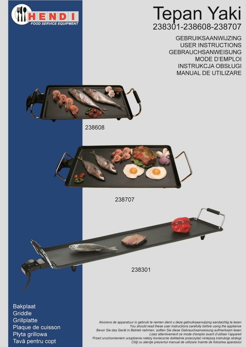 Hendi Tepan Yaki 238608 User manual